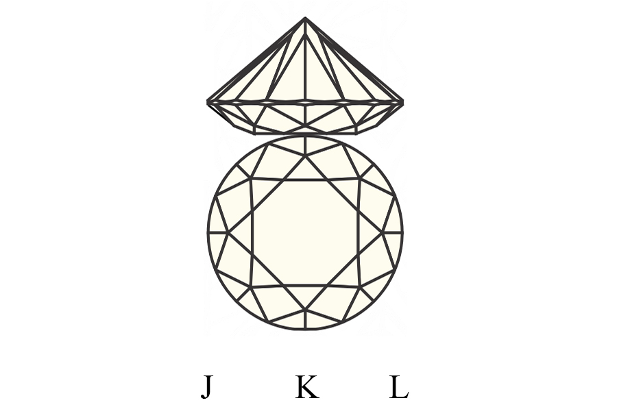 Faint yellow diamonds