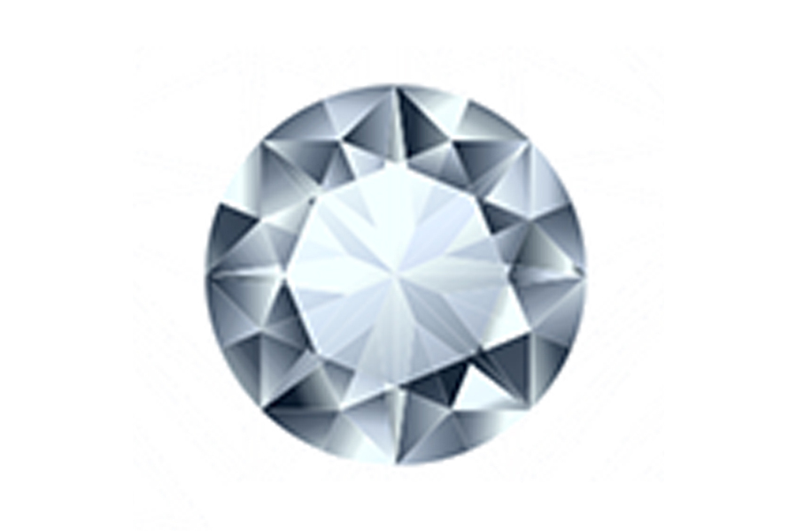 Round cut diamond