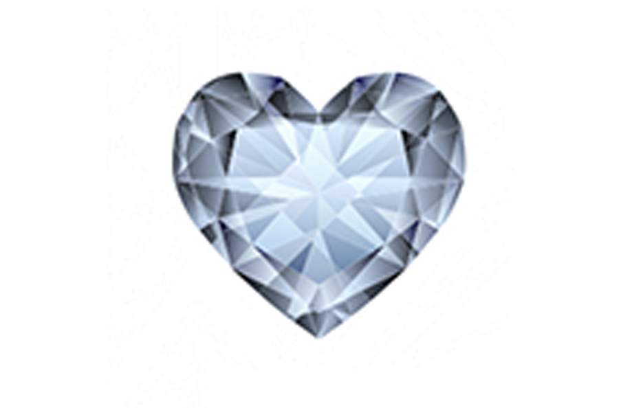 Heart cut diamond