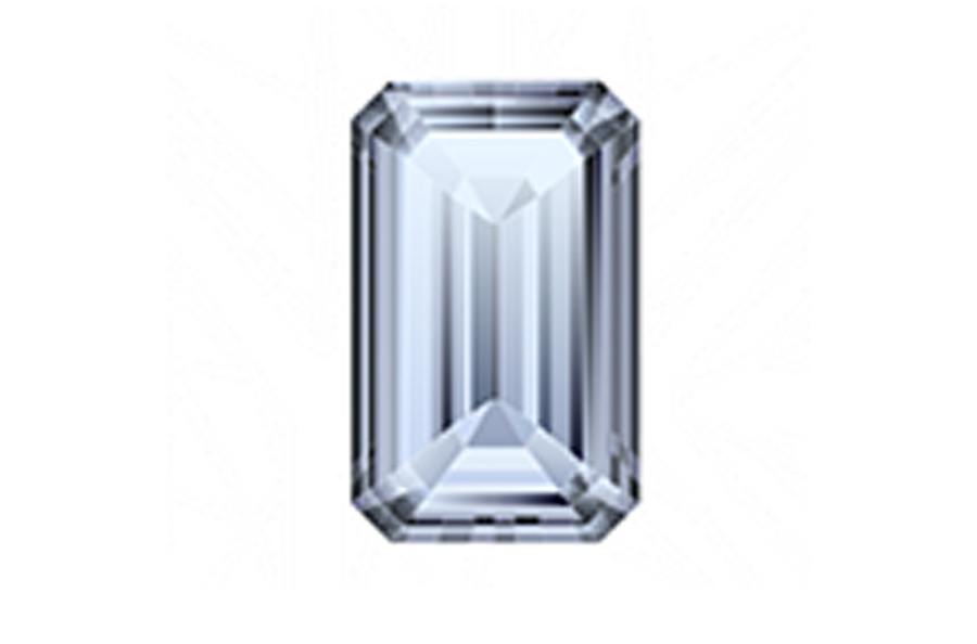 Emerald cut diamond