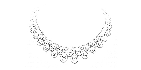 Jewelry design sketch